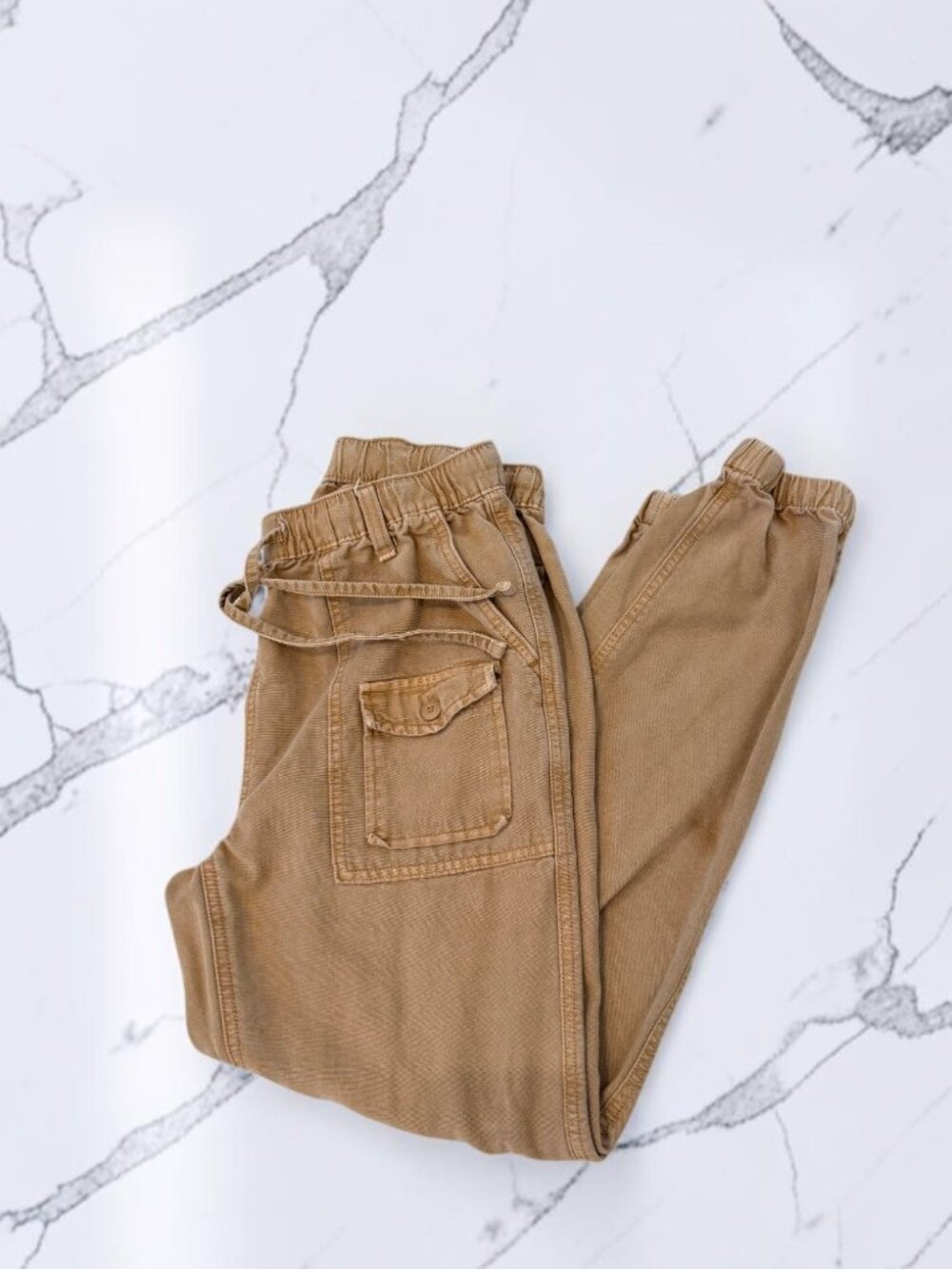Aerie Double Pocket Utility Jogger Pants Size XS in Artifact Tan - Picture 10 of 12